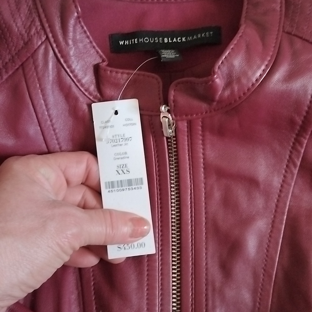 White House Black Market leather jacket